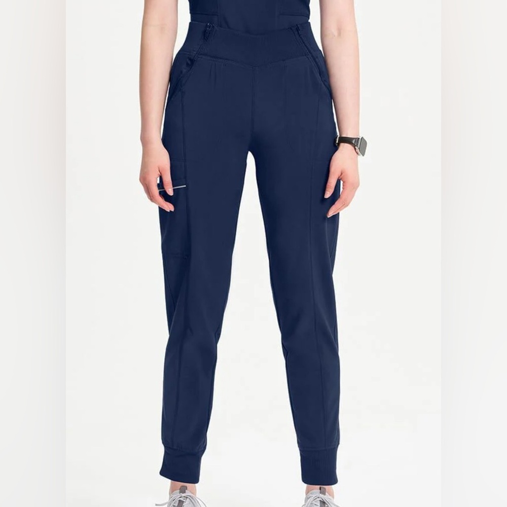 Cherokee Women's Navy Infinity
Elastic Waistband Jogger Scrub Pant- Large Petite